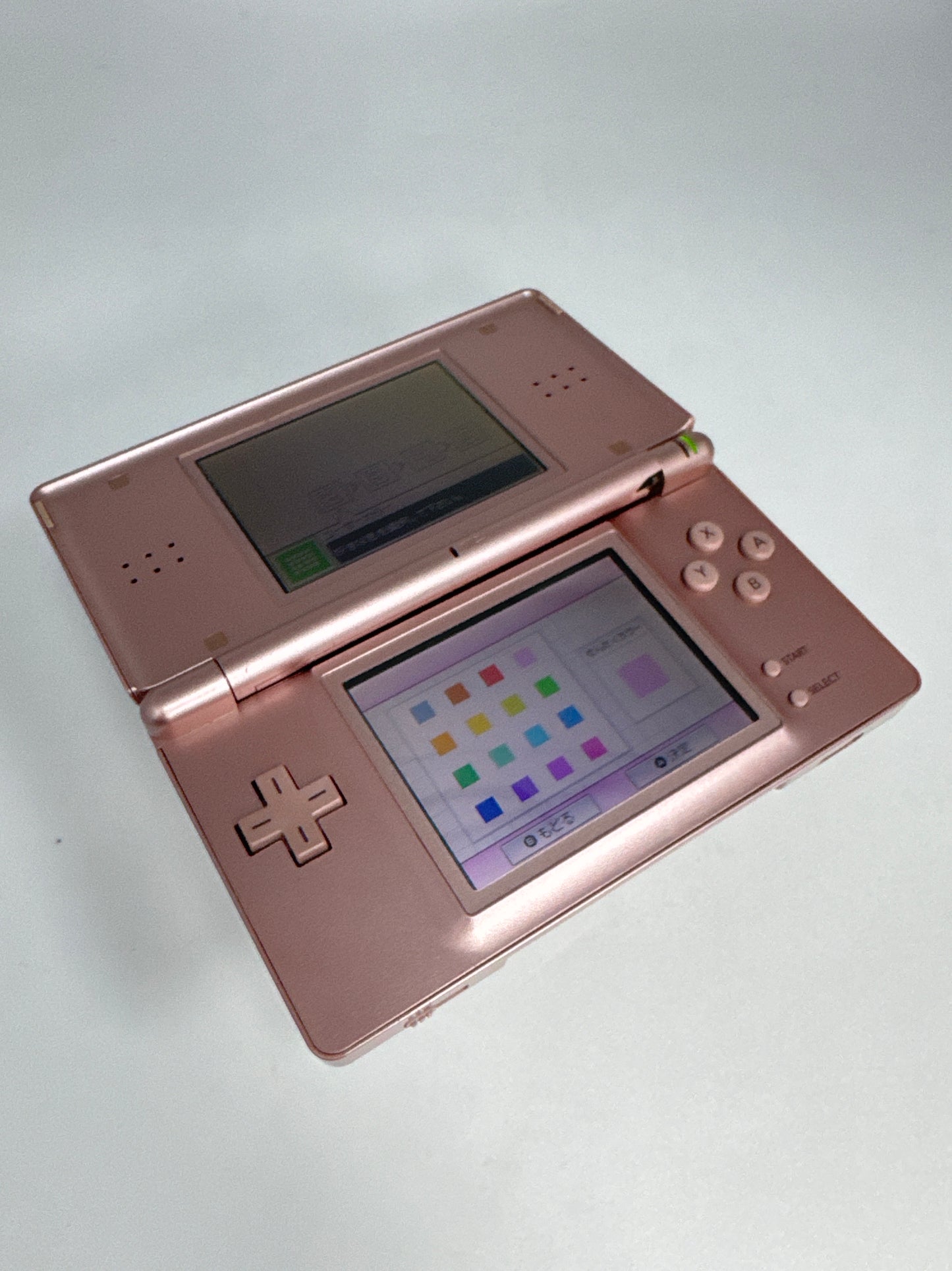 Nintendo DS Lite USG-001 Metallic Rose Console #49 Bad Hinge