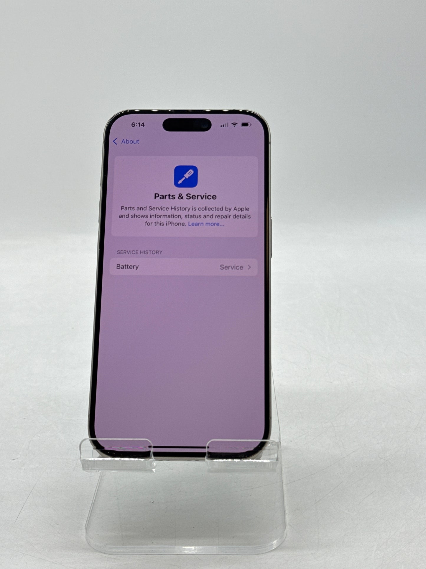 Unlocked Apple iPhone 15 Pro A3102 128GB Natural Titanium - Service Battery 78%