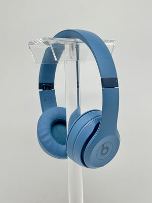 Beats Solo 4 Wireless Bluetooth On-Ear Headphones Slate Blue Broken Hinge Read!