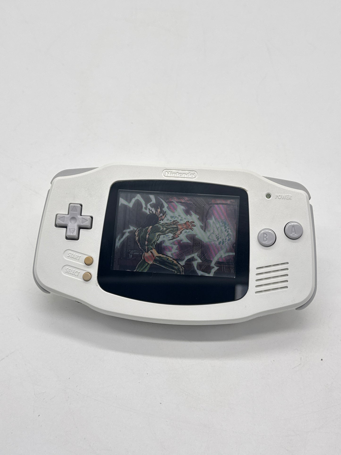 Nintendo Game Boy Advance AGB-001 White Console #7 Lens Coming Off AS IS