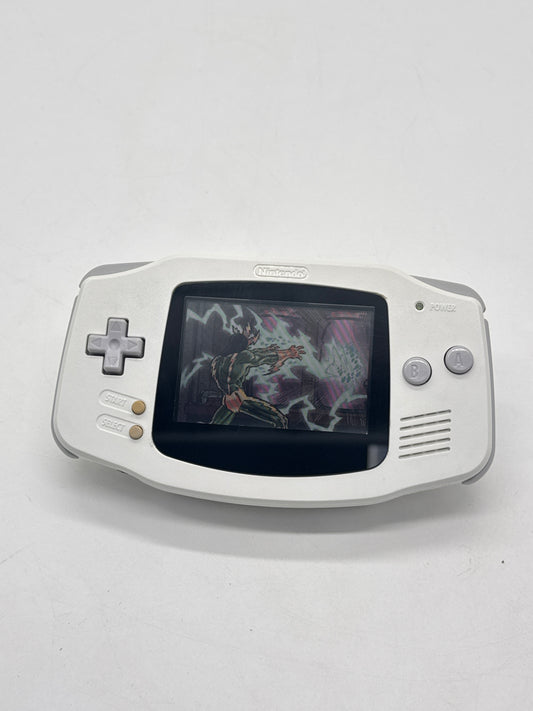 Nintendo Game Boy Advance AGB-001 White Console #7 Lens Coming Off AS IS