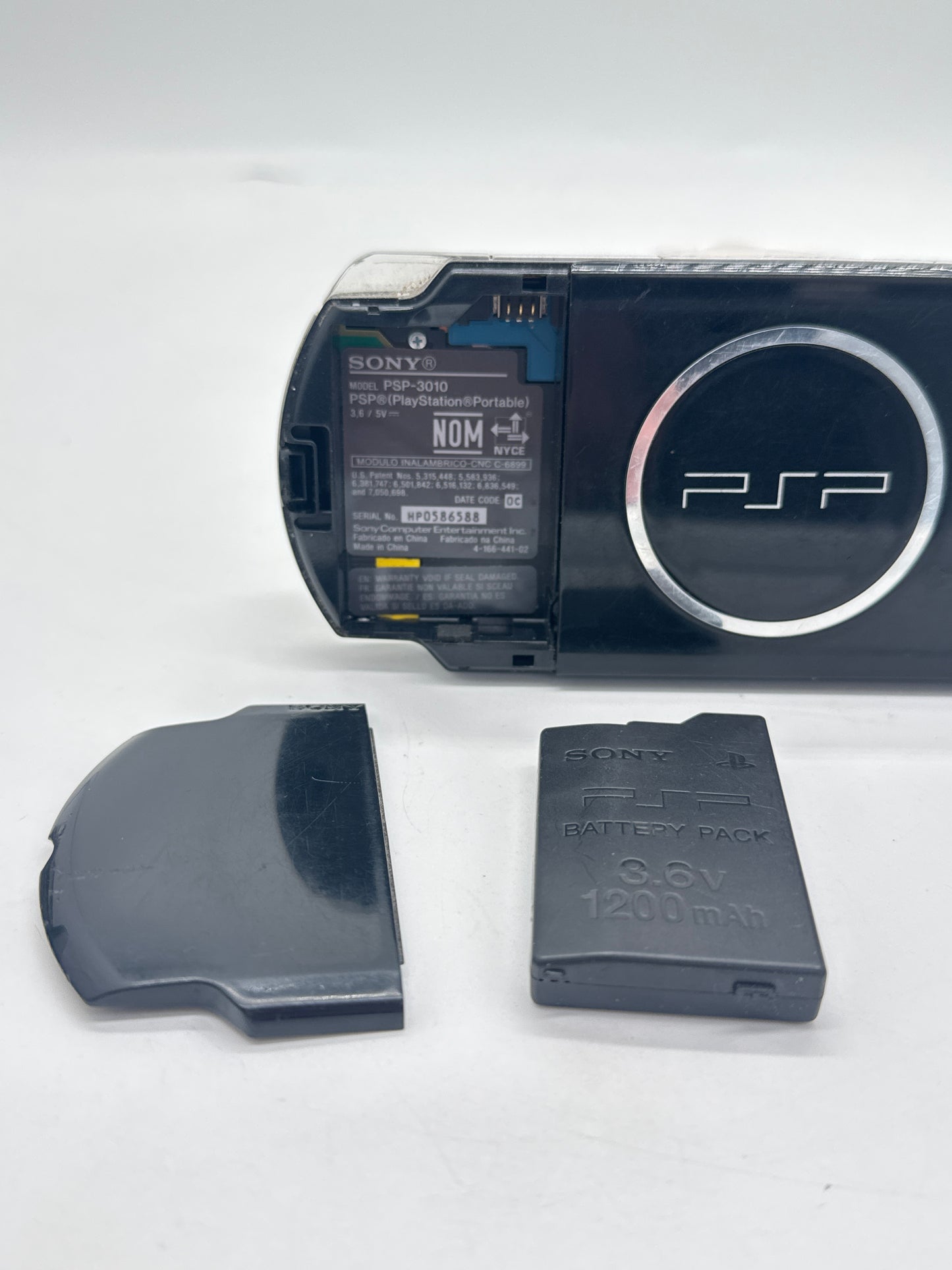 Sony PSP-3010 Piano Black Console #46 w/ 1200mAh Battery No Charger