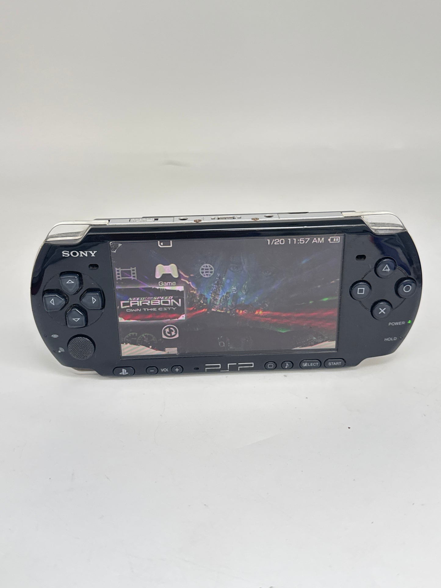 Sony PSP-3000 Black Console #248 w/ 2400mAh Battery 32GB Memory & No Charger