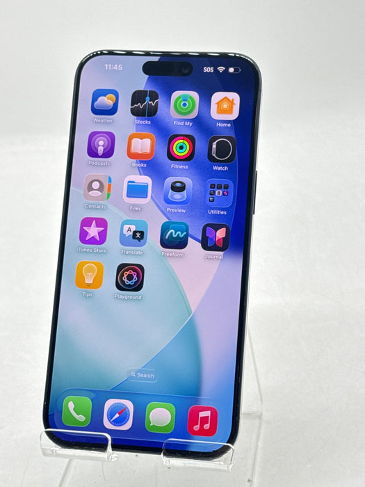 Unlocked Apple iPhone 15 Pro Max A2849 256GB Blue Titanium - Service Battery 79%