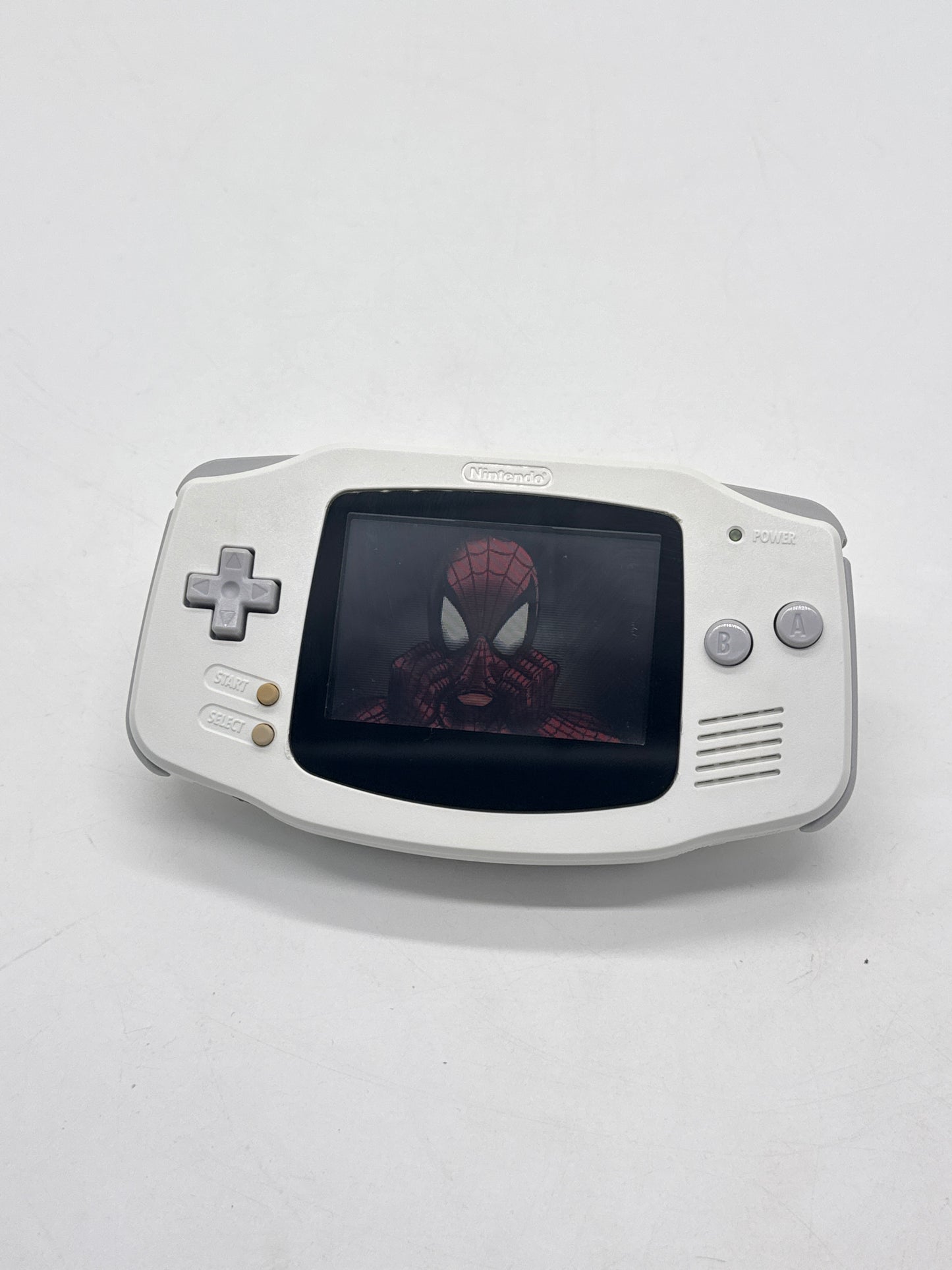 Nintendo Game Boy Advance AGB-001 White Console #7 Lens Coming Off AS IS