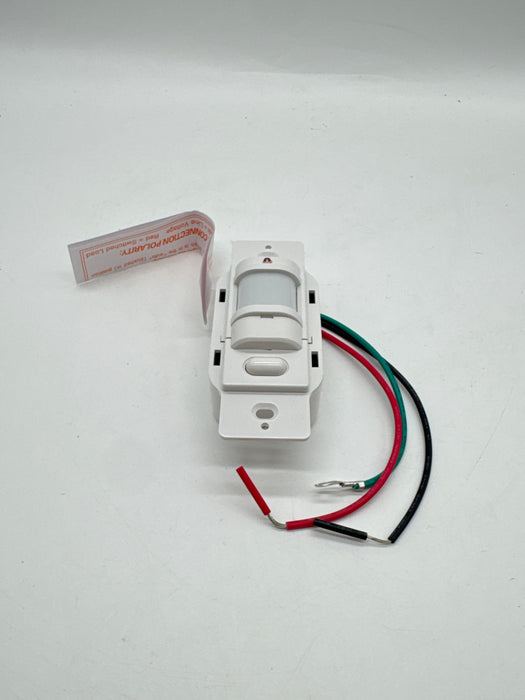 Hubbell IWS-ZPM-W PIR Vacancy Sensor Wall Switch 120/277V Manual-On White NEW