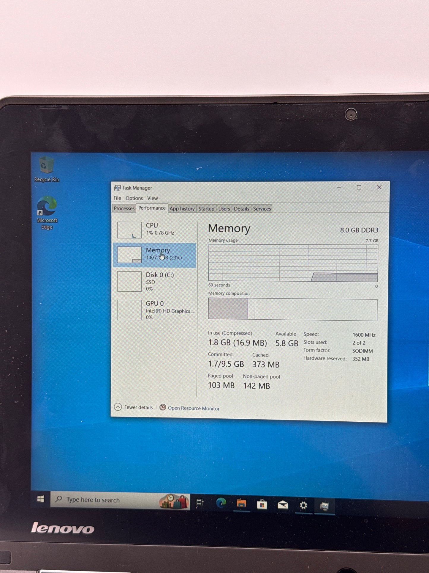 Lenovo Yoga 12 Laptop – Intel Core i5-5300U, 8GB RAM, 128GB SSD - Read!