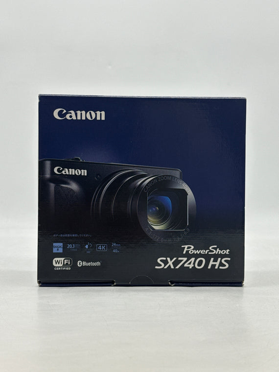Canon PowerShot SX740 HS 20.30MP 40X Zoom Compact Digital Camera Black - Open Box