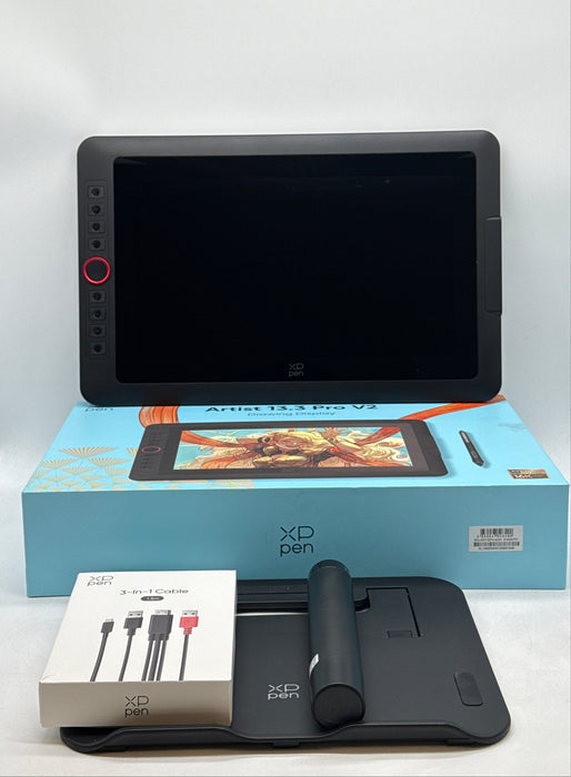 XPPen Artist 13.3 Pro V2 Graphics Drawing Tablet 16K Pressure Levels Bundle