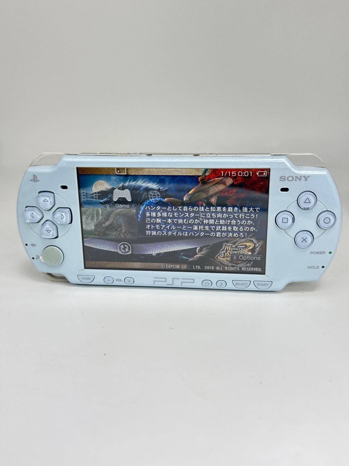 Sony PSP-2000 Blue Console #89 w/2400mAh Battery & No Charger NOISY UMD DRIVE