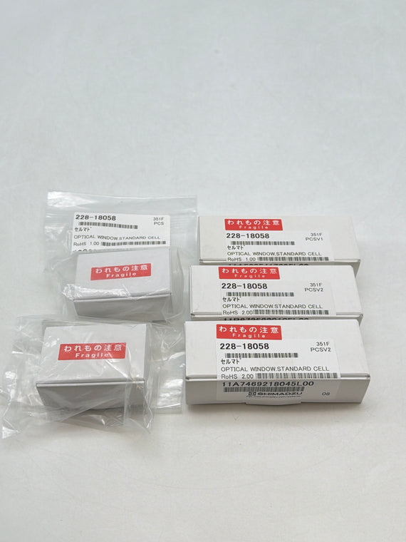 New Shimadzu 228-18058 Optical Window Standard Cell - Lot of 5