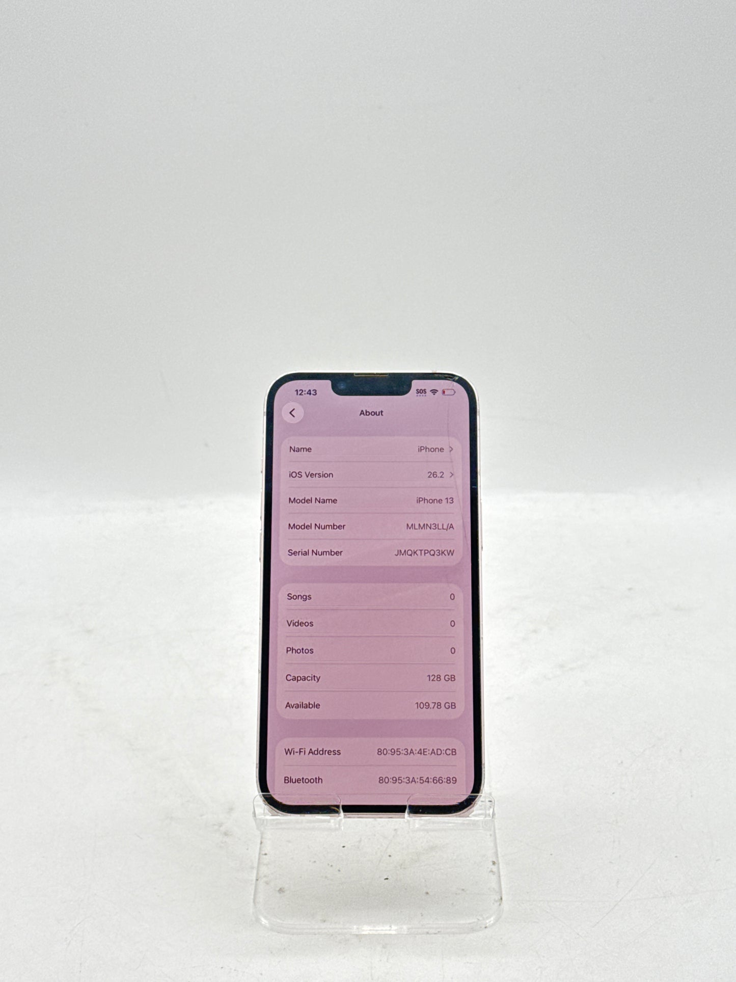 Unlocked Apple iPhone 13 A2482 128GB - Screen Cracked