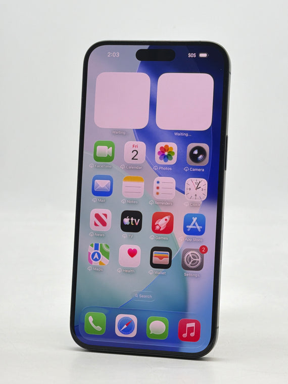 Unlocked Apple iPhone 15 Pro Max A2849 256GB Black Titanium - Service Battery 78%