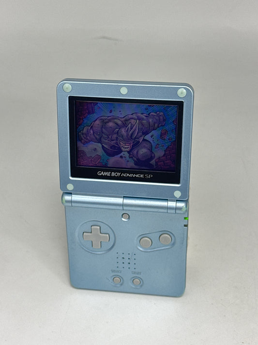 Nintendo Game Boy Advance SP AGS-001 Pearl Blue Console Only #405