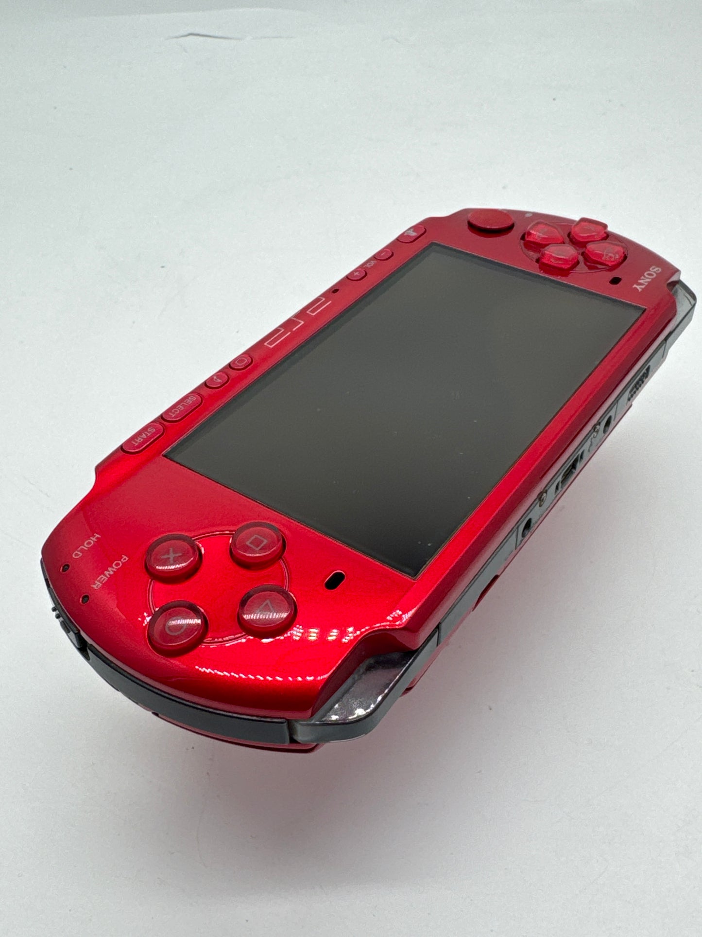 Sony PSP-3000 Red Console #61 w/ 1200mAh Battery & Charger
