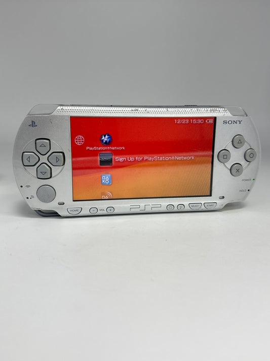 Sony PlayStation Portable PSP-1000 Mystic Silver Console w/ 2400mAh Battery #91