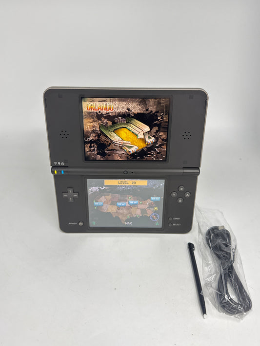 Nintendo DSi LL UTL-001 Brown Console #412 w/ Stylus & Charger BAD DISPLAYS AS IS