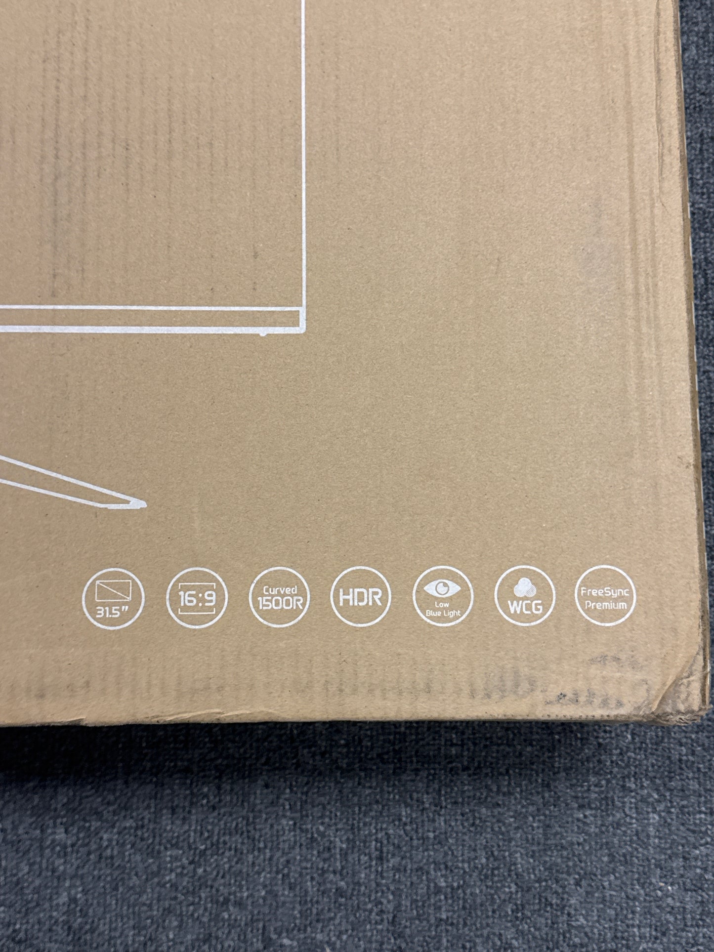 KTC H32S17 180Hz Curved 1500R LCD Gaming Monitor - Open Box