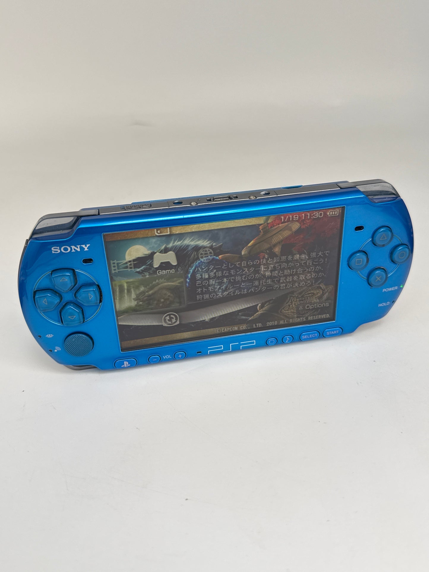 Sony PSP-3000 Blue Console #229 No Battery No Charger READ AS IS