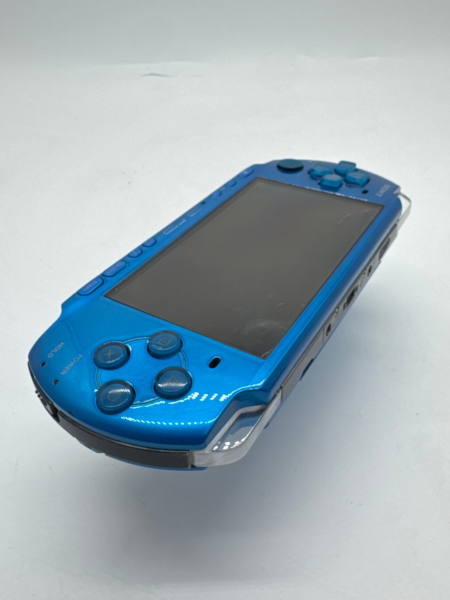 Sony PSP-3000 Blue Console #236 No Battery or Lid No Charger Broken Right Buttons AS IS