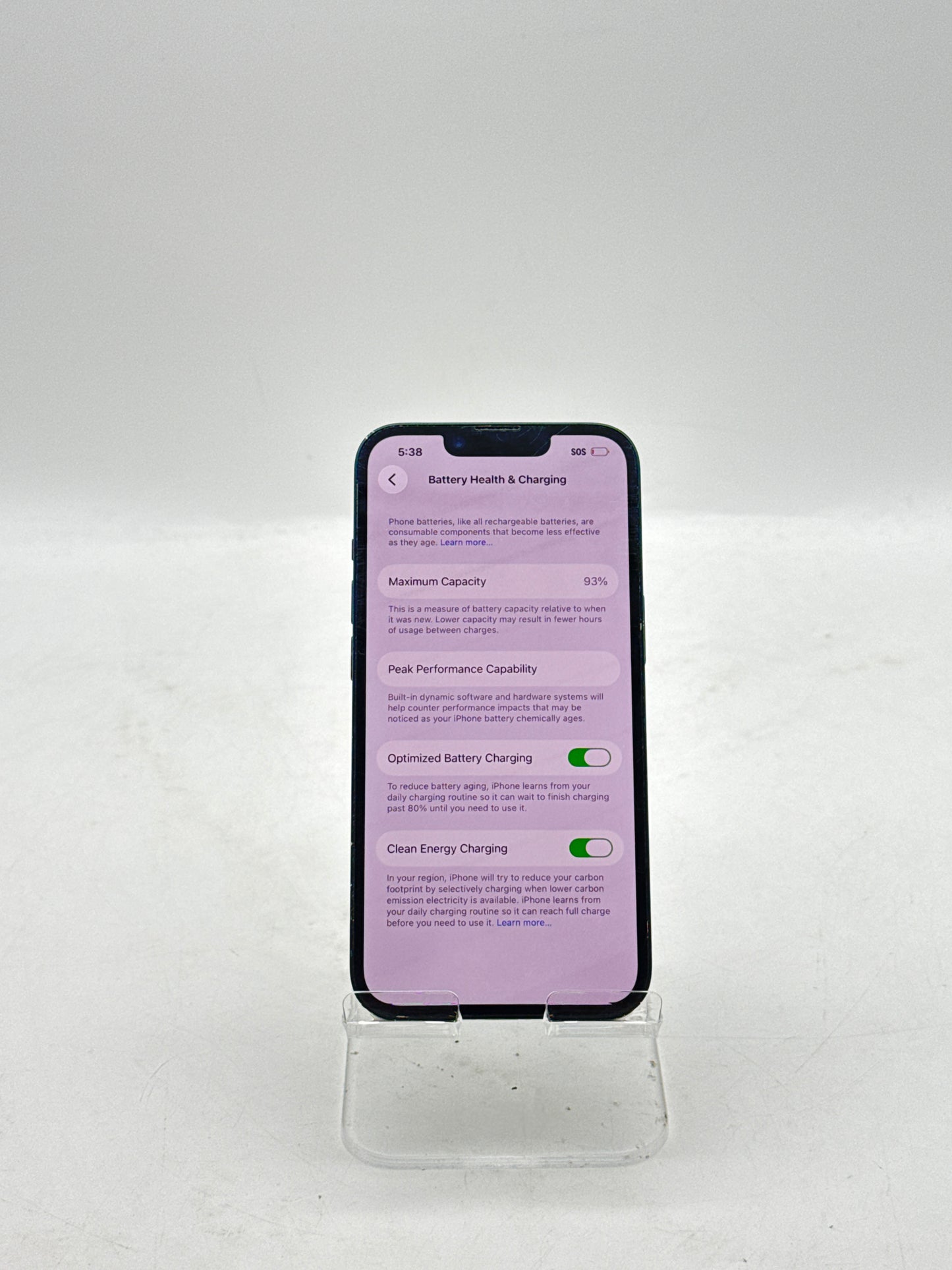 T-Mobile Apple iPhone 14 A2649 128GB Midnight - Service Battery 93%