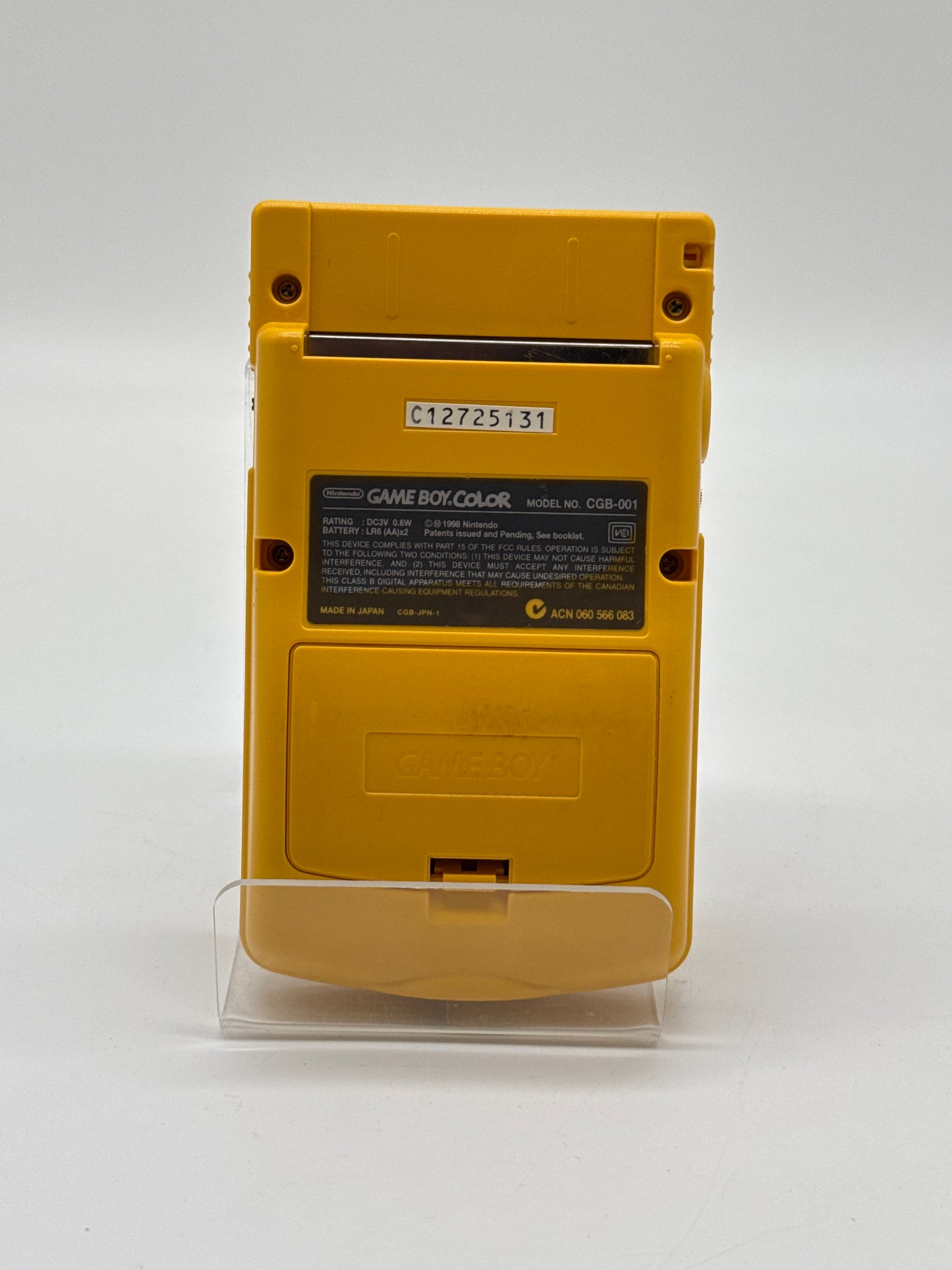 Tested Nintendo Game Boy Color Console CGB-001 - Yellow