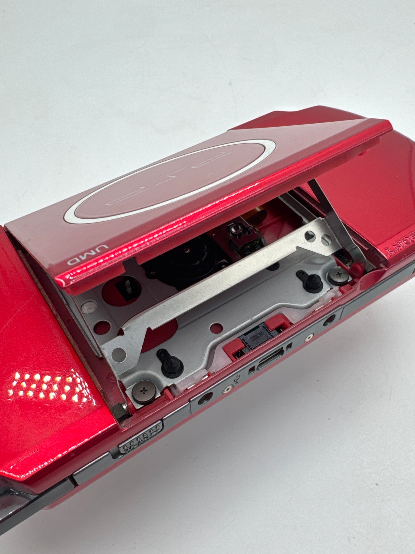 Sony PSP-3000 Red Console #256 w/2400mAh Battery & No Charger