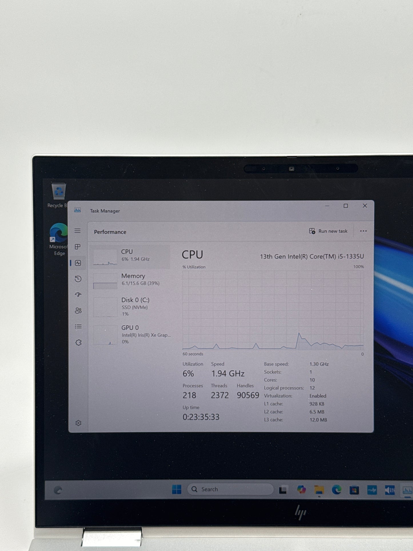 HP EliteBook X360 830 G10 2-in-1 Touchscreen 256GB SSD 16GB RAM Core i5 - Used