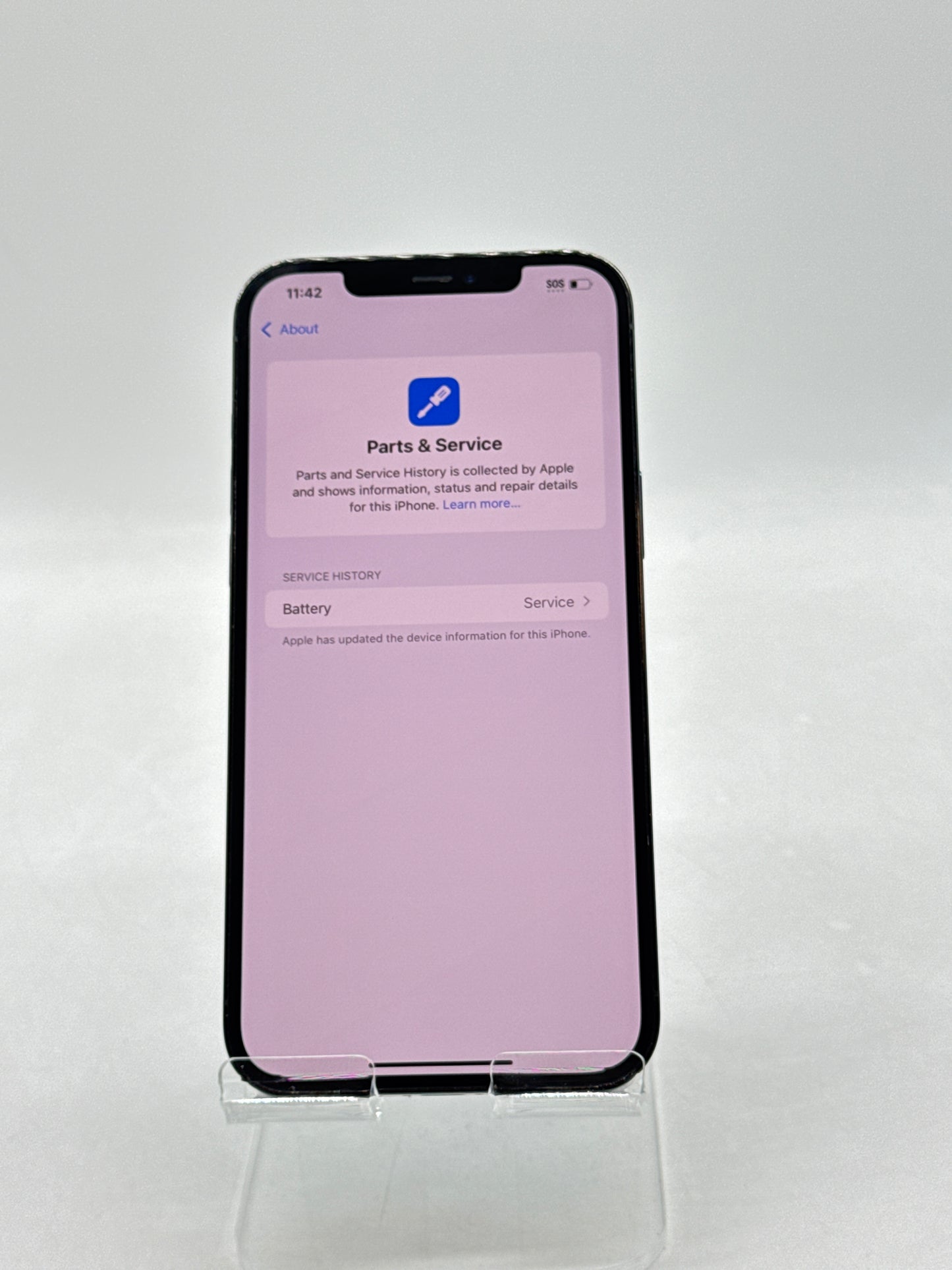 Unlocked Apple iPhone 12 Pro Max A2342 256GB Pacific Blue - Service Battery 78%