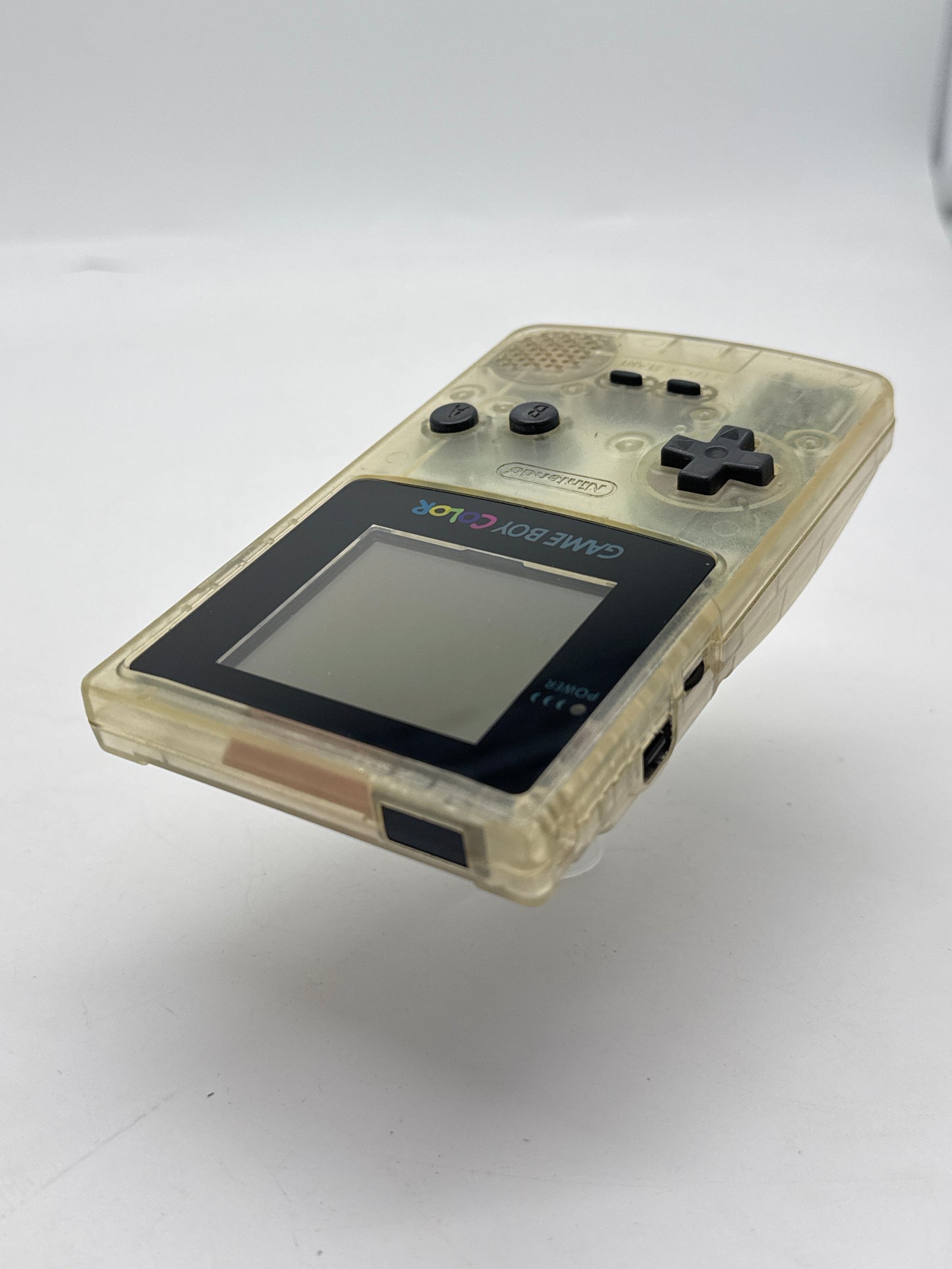 Nintendo Game Boy Color CGB-001 Clear Console #18 Faulty Volume - Buttons Hard to Press