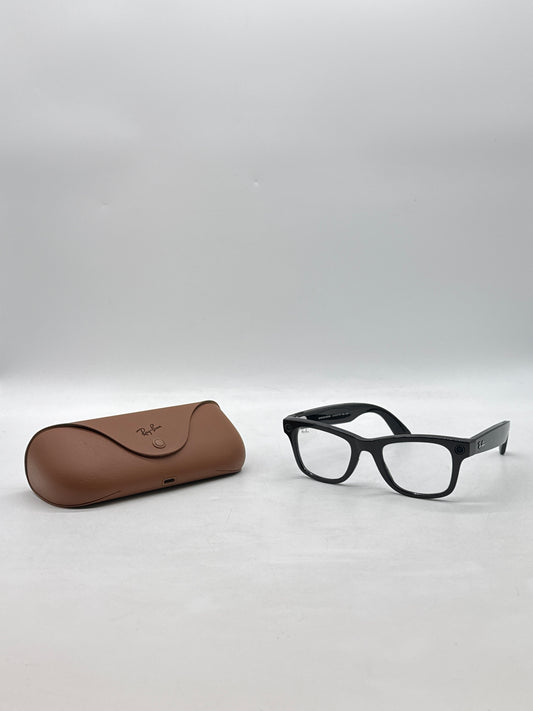Ray-Ban Meta Wayfarer Smart Glasses RW4006 Shiny Black/Clear 601/SB