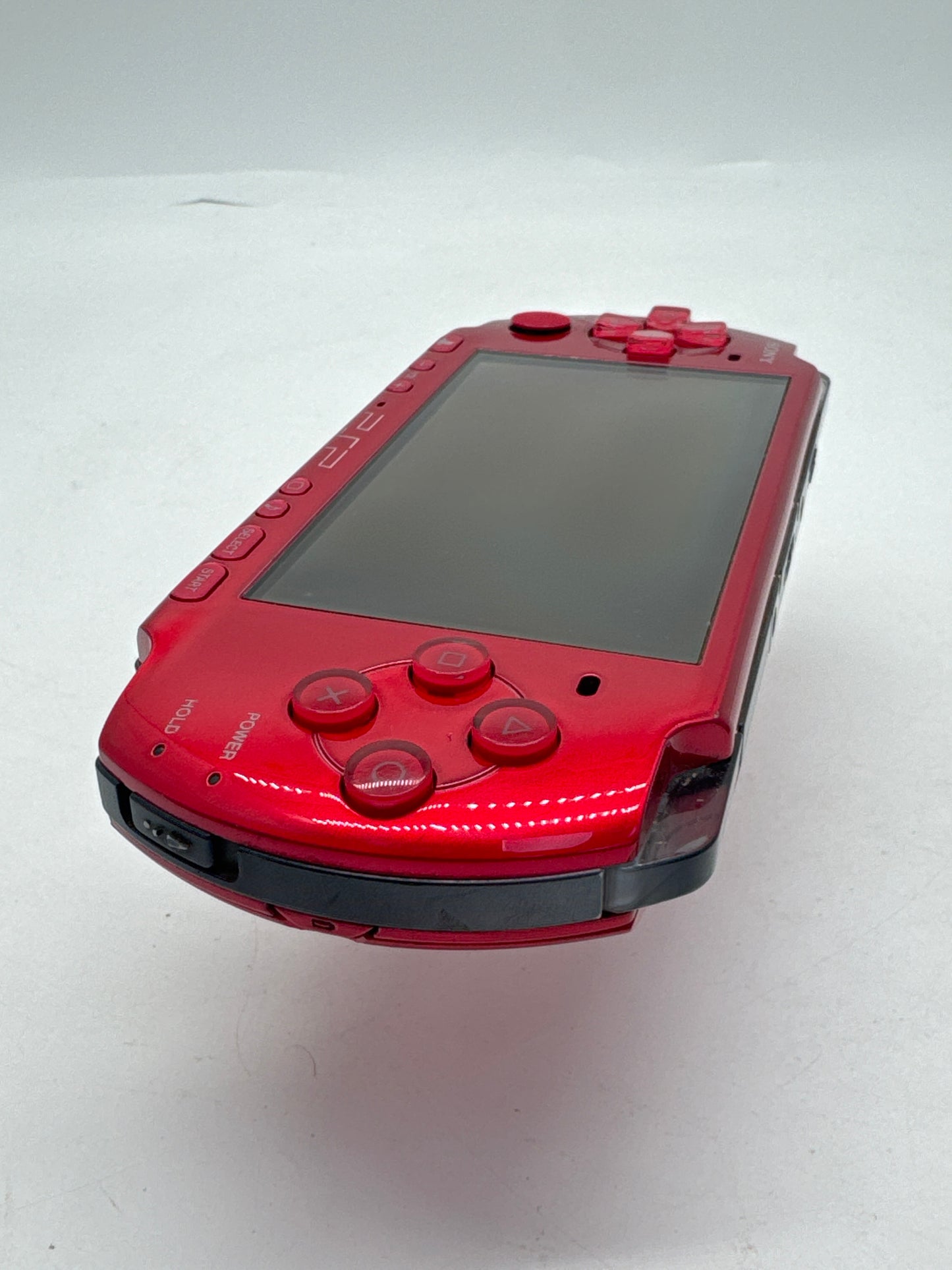 Sony PlayStation Portable PSP-3000 Red Console #367 BAD SCREEN AS IS
