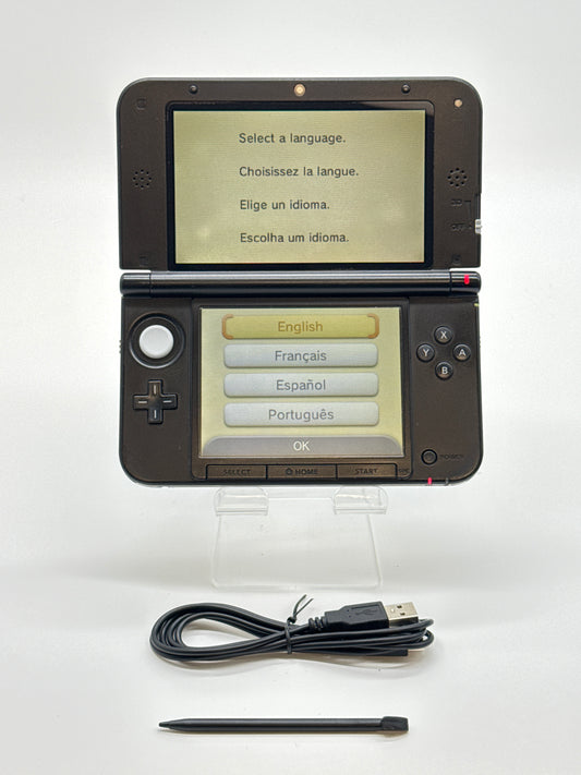 Nintendo 3DS XL LL SPR-001(JPN) Gray/Black Console #38 *READ*