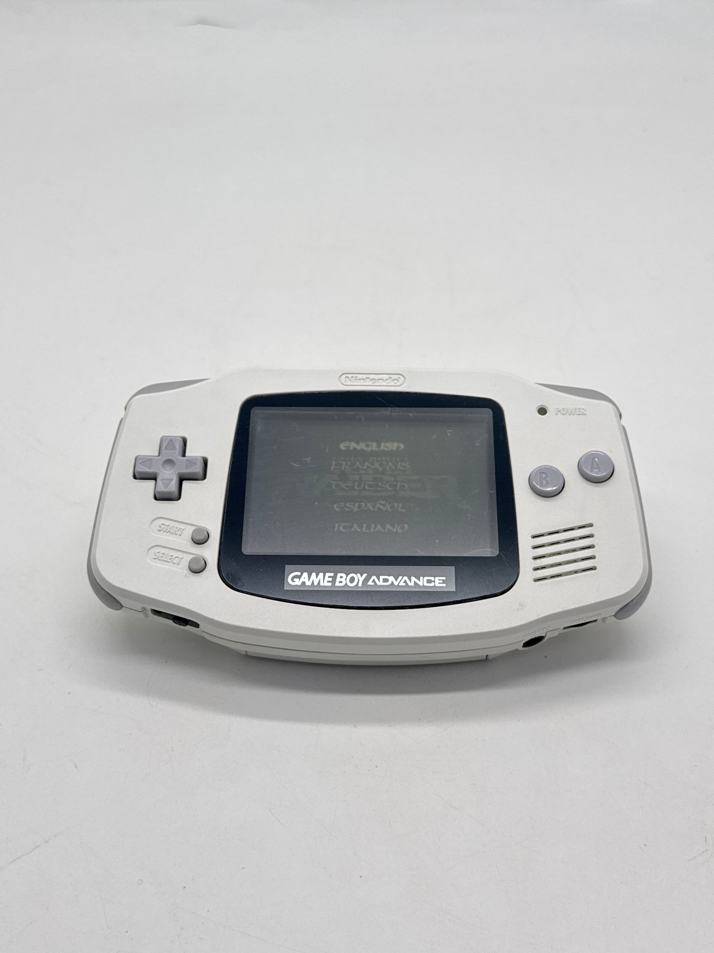 Nintendo Game Boy Advance AGB-001 White Console #6 Aftermarket Lens or/and Shell