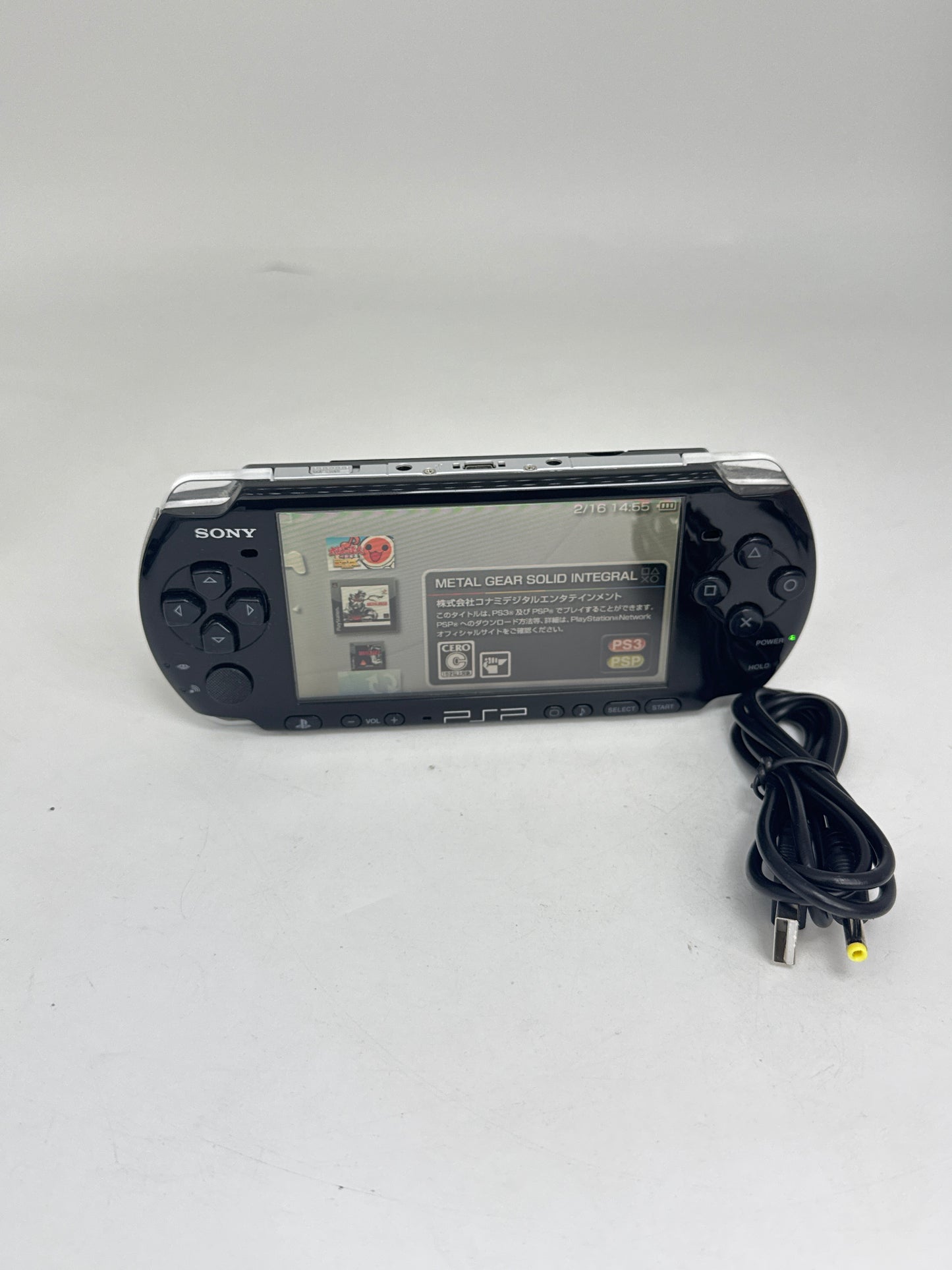 Sony PlayStation Portable PSP-3000 Piano Black Console #360 4GB Memory & Charger