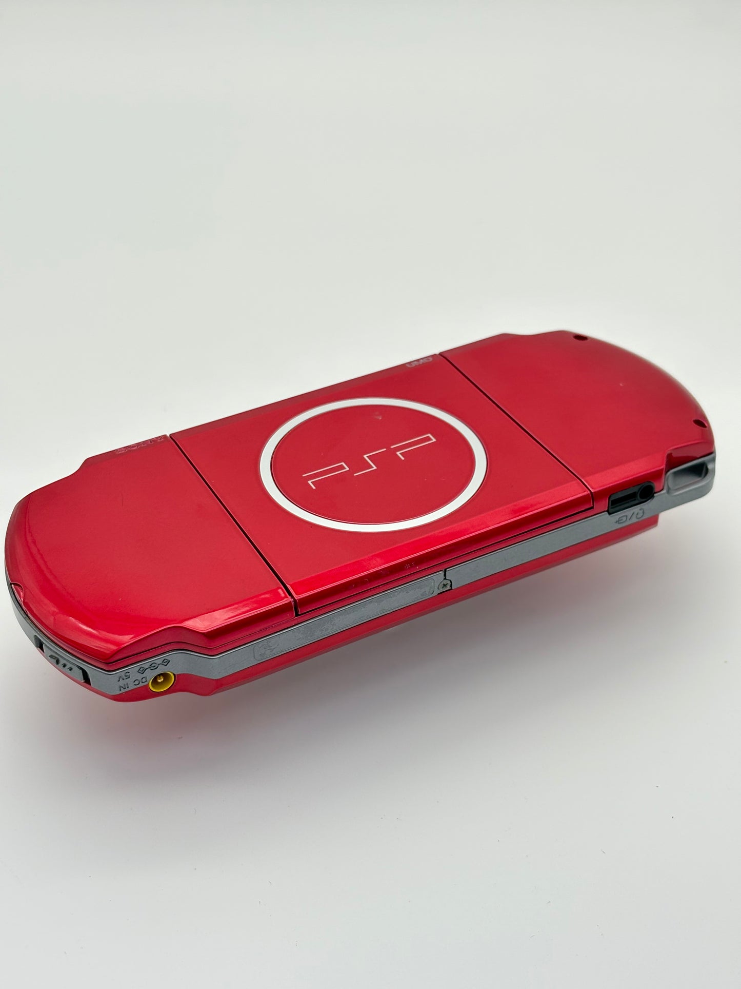 Sony PSP-3000 Red Console #202 w/1200 mAh Battery Bad Screen