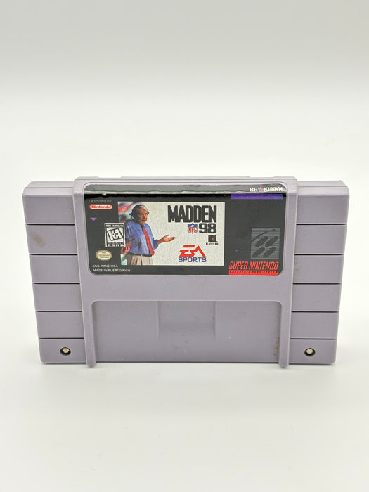 Madden 98 Super Nintendo SNES Game Cartridge Free Shipping