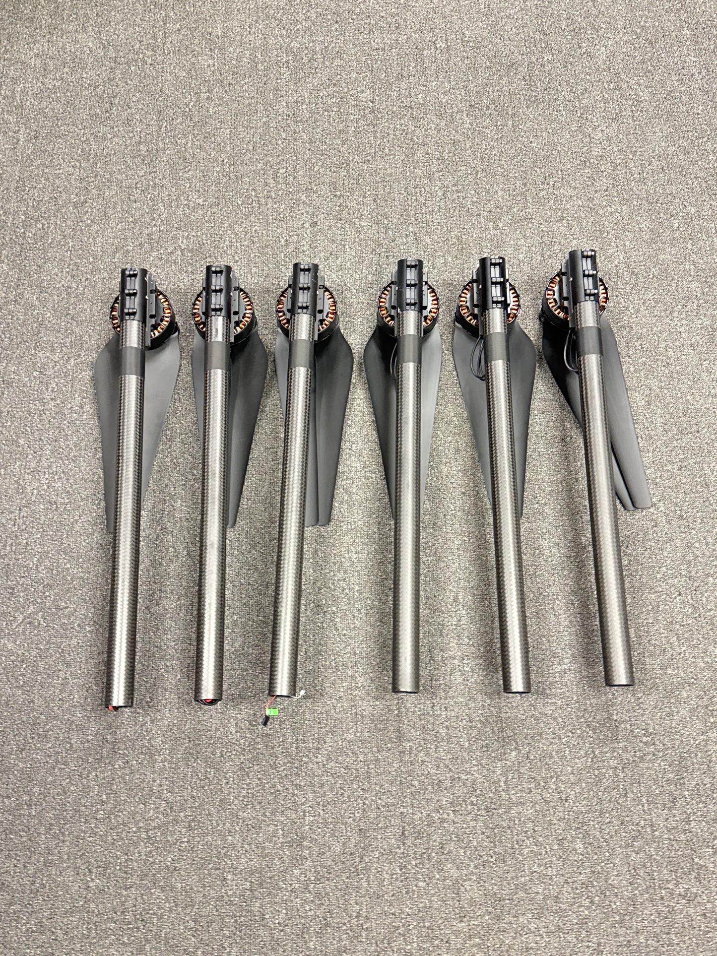 Set of 6 DJI E7000 CCW M12 100-15 KV115 Propulsion System - Untested