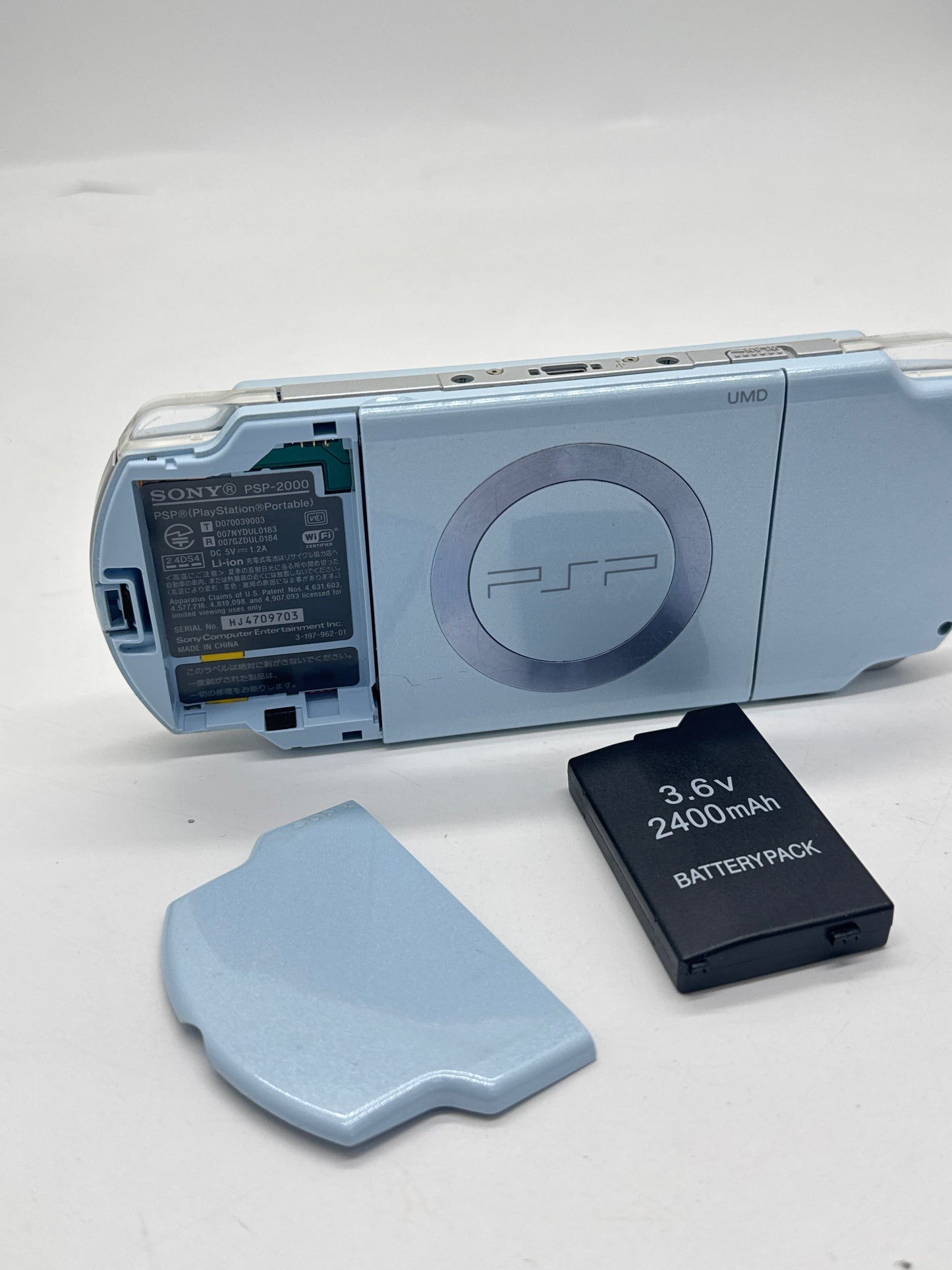 Sony PSP-2000 Blue Console #293 w/2400mAh Battery No Charger