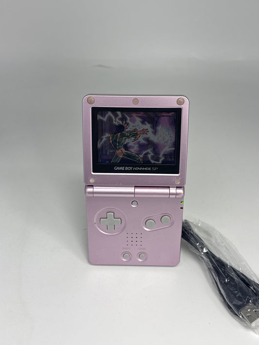 Nintendo Game Boy Advance SP AGS-001 Pink Console #654 w/ Charger