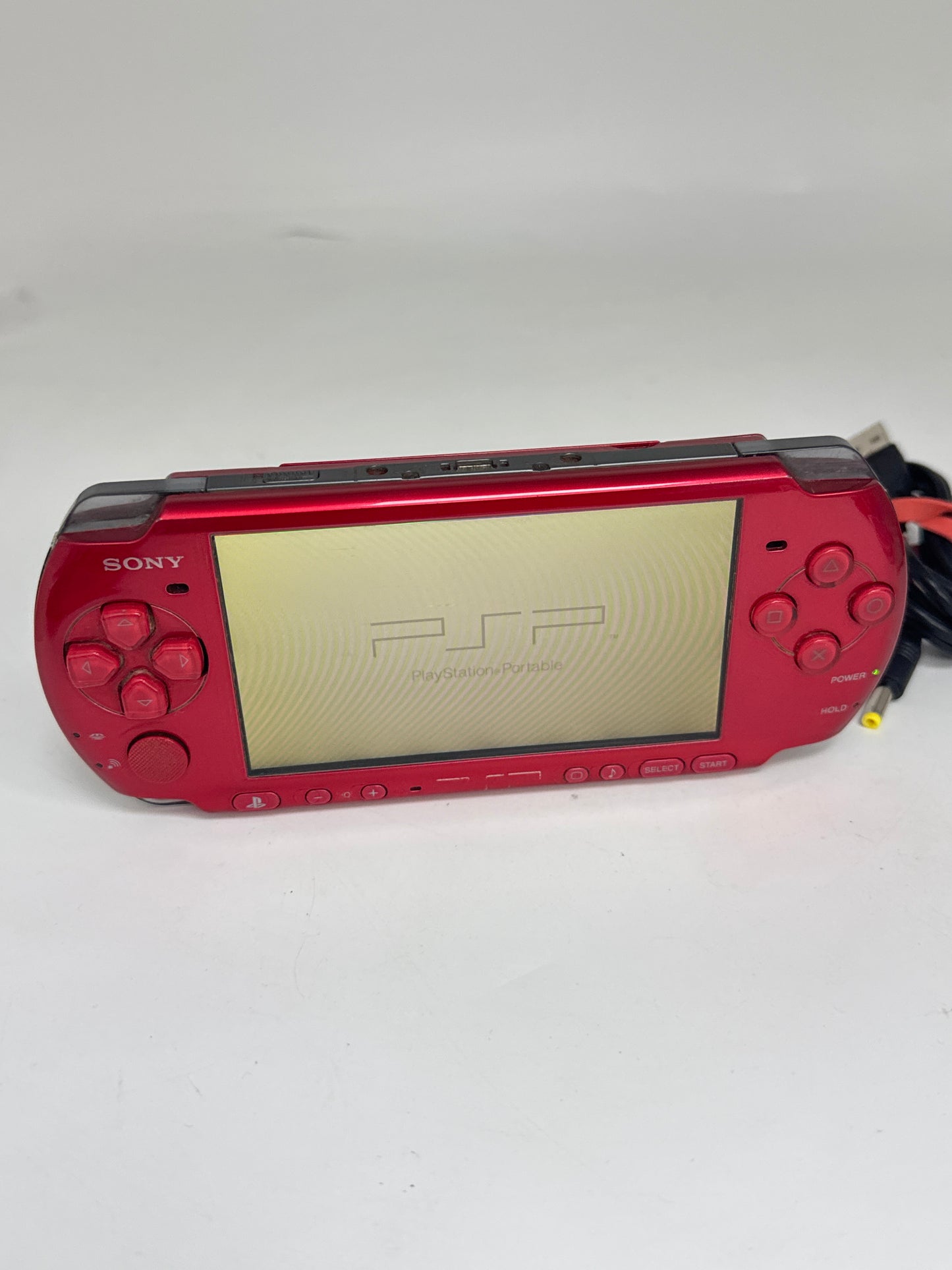 Sony PSP-3000 Red Console #60 w/ 1200mAh Battery & Charger