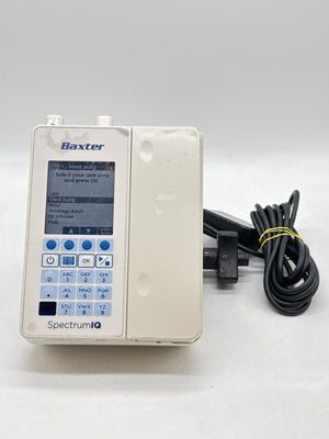 Baxter Sigma Spectrum IQ Infusion Pump With Battery and Power Adapter