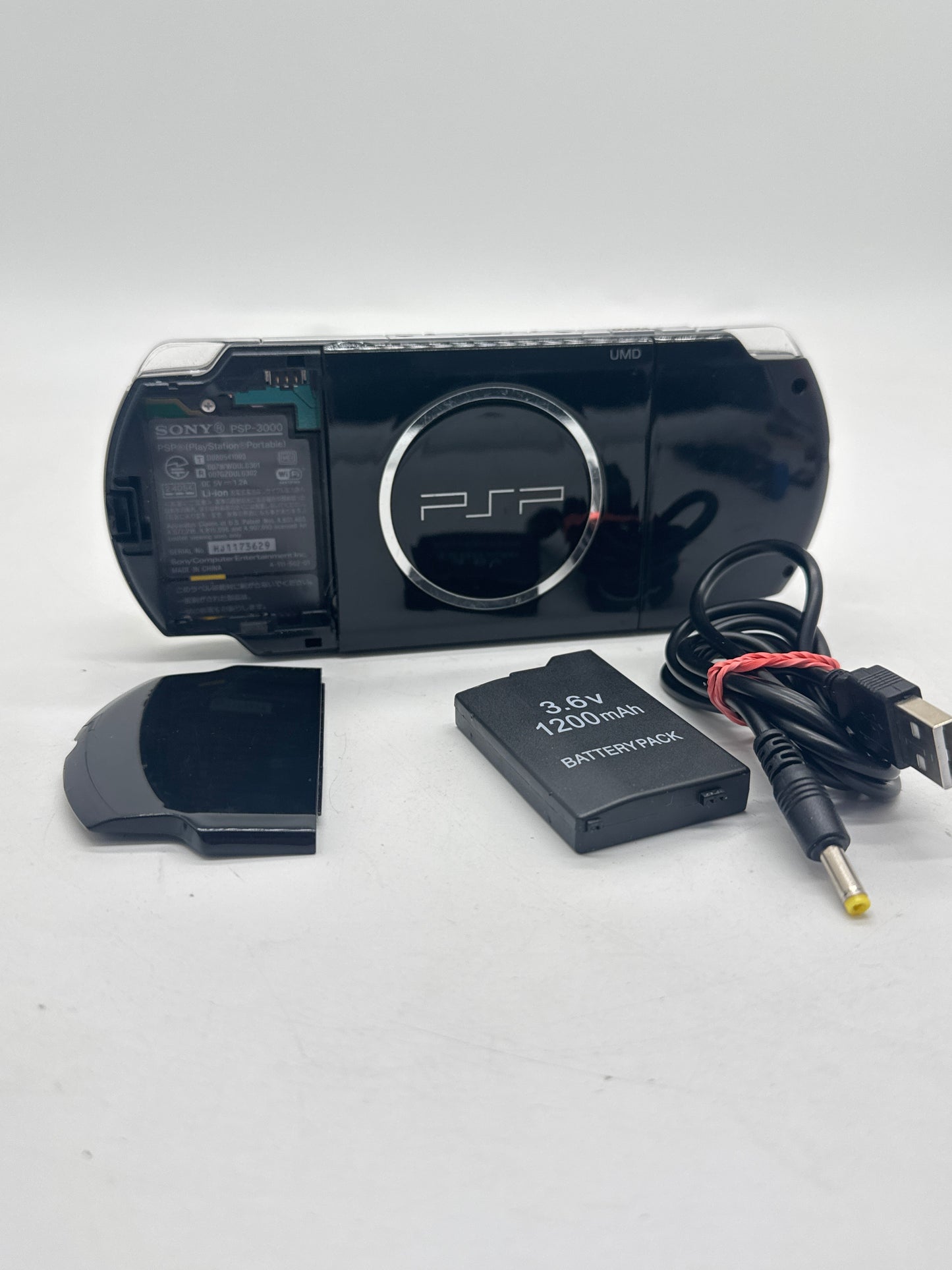 Sony PlayStation Portable PSP-3000 Piano Black Console #361 w/1200mAh Battery