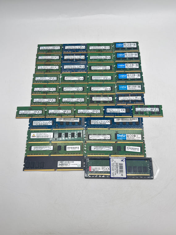 Lot of 37 Laptop Desktop RAM DDR3 DDR3L DDR4 SODIMM DIMM 272GB - Untested