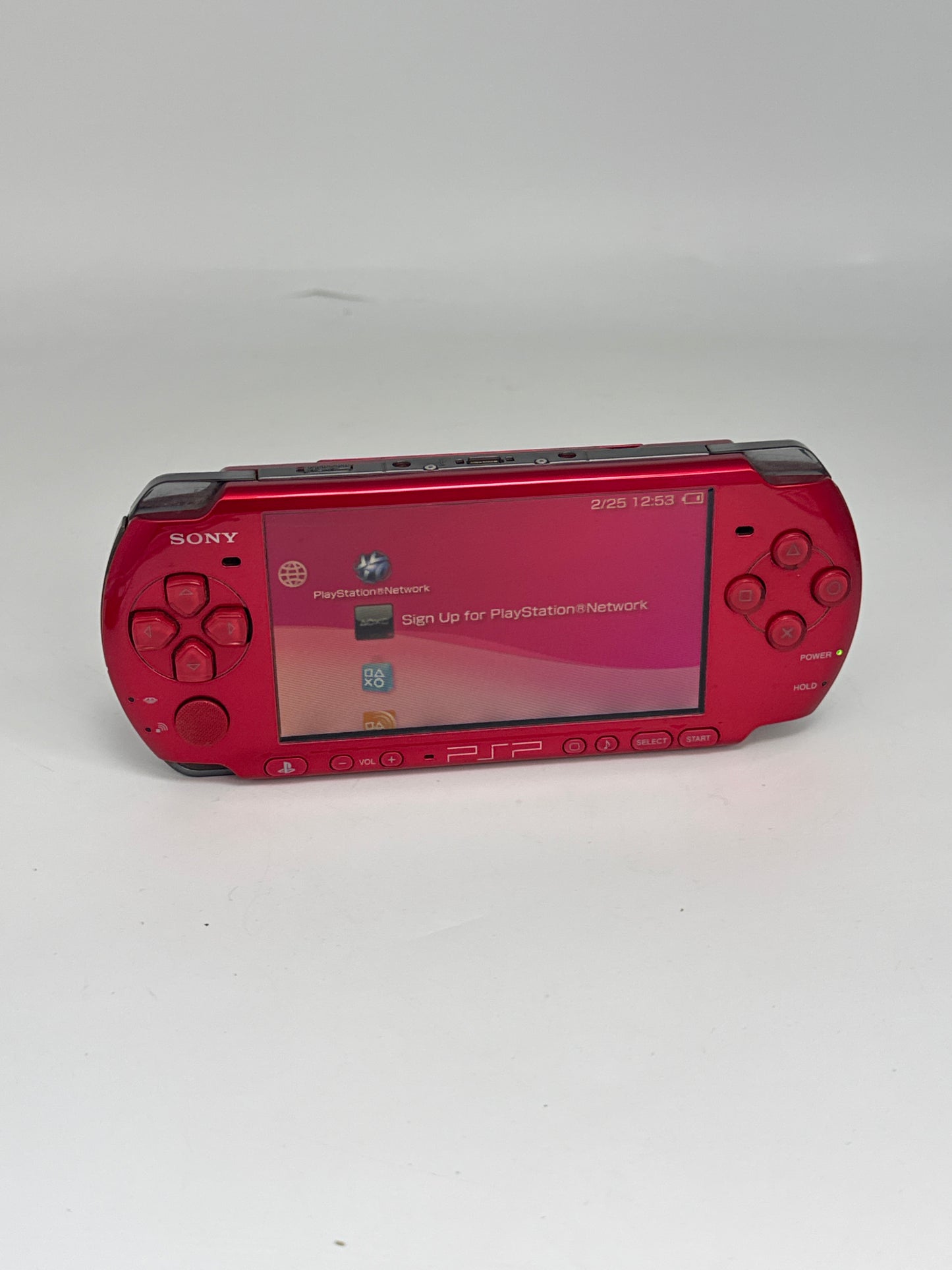 Sony PSP-3000 Red Console #440 w/ 1200mAh Battery