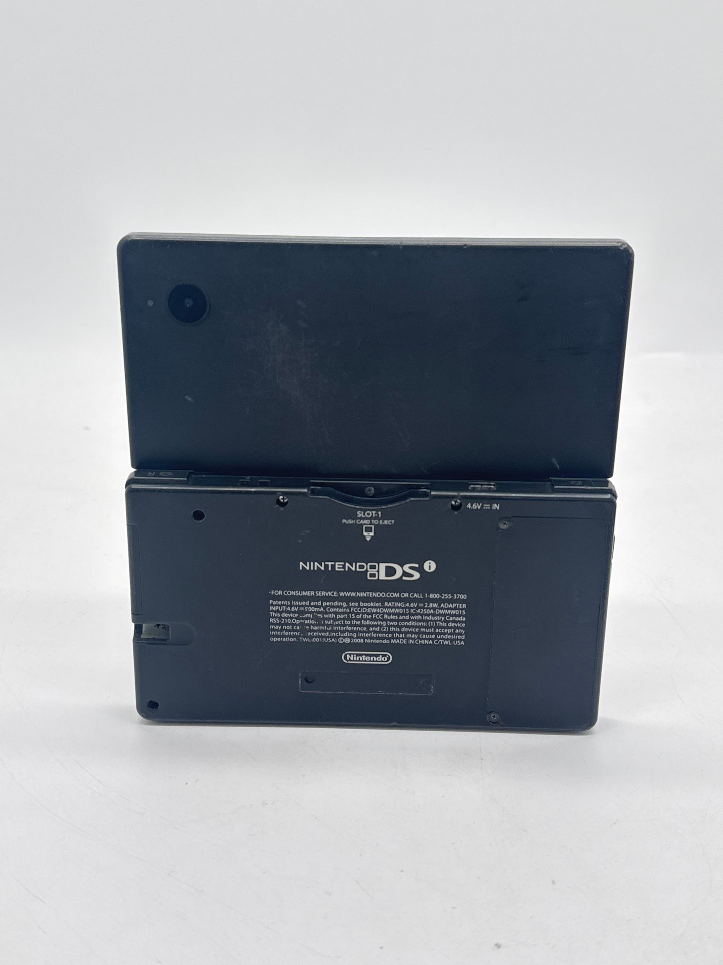 Nintendo DSi TWL-001(USA) Black Console Only #357 Spots on Top Display AS IS