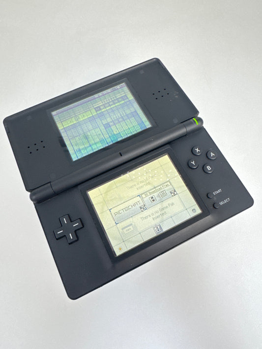 Nintendo DS Lite USG-001 Black Console #55 TOP SCREEN IS BAD AS IS