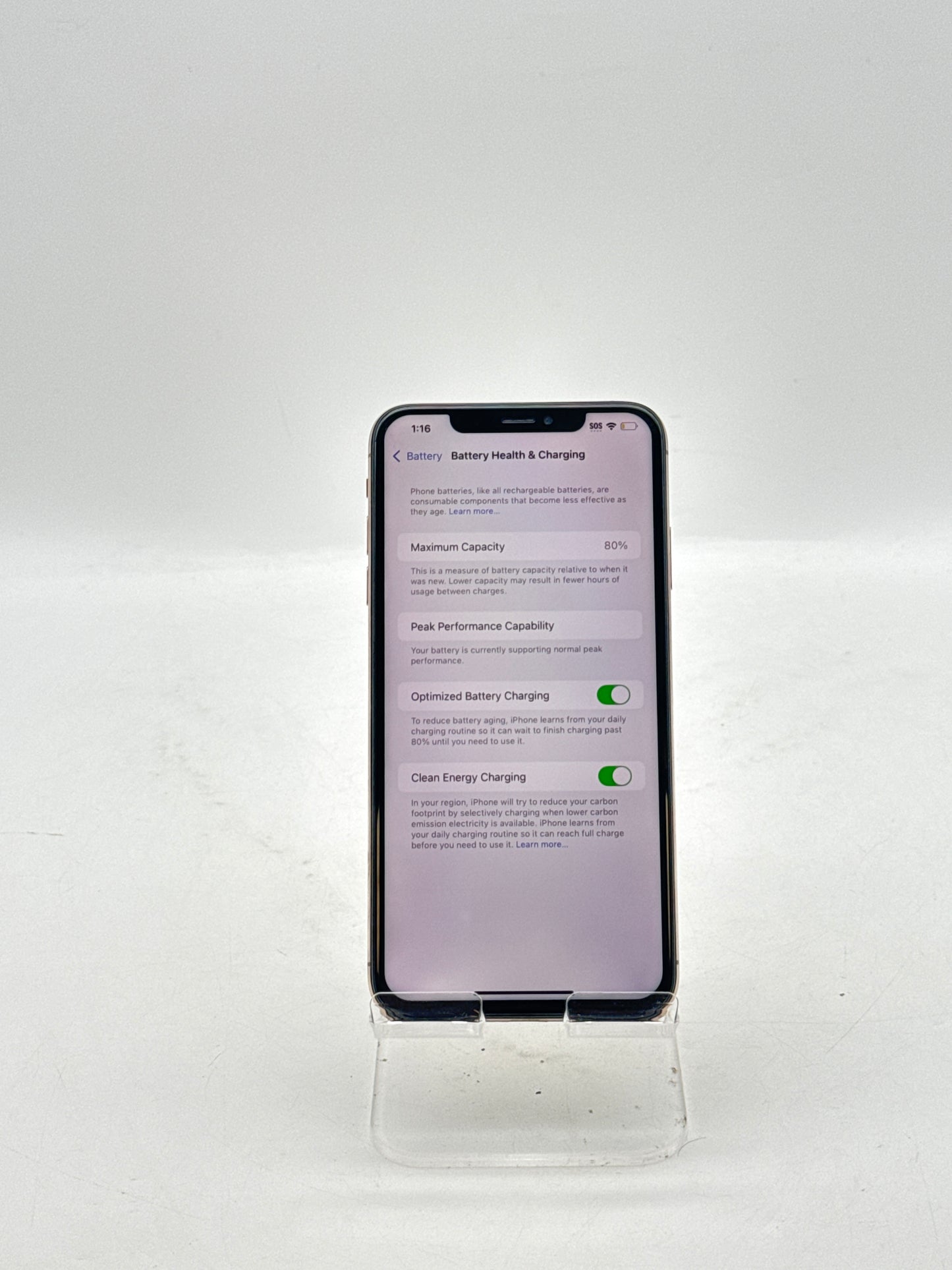 Unlocked Apple iPhone XS Max A1921 64GB Gold 80% Battery Health !Read