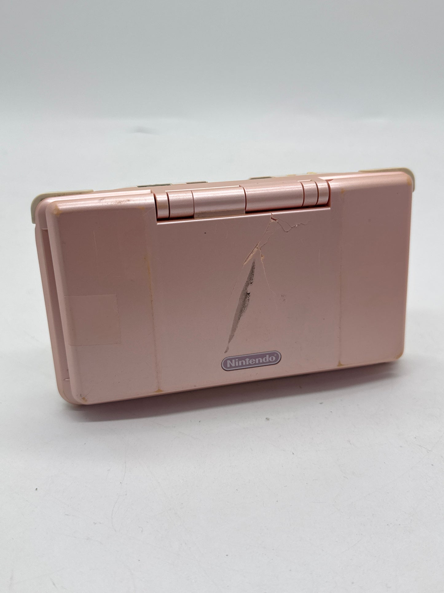 Nintendo DS Original NTR-001 Pink Console Only #167 Cracked Case UNTESTED AS IS
