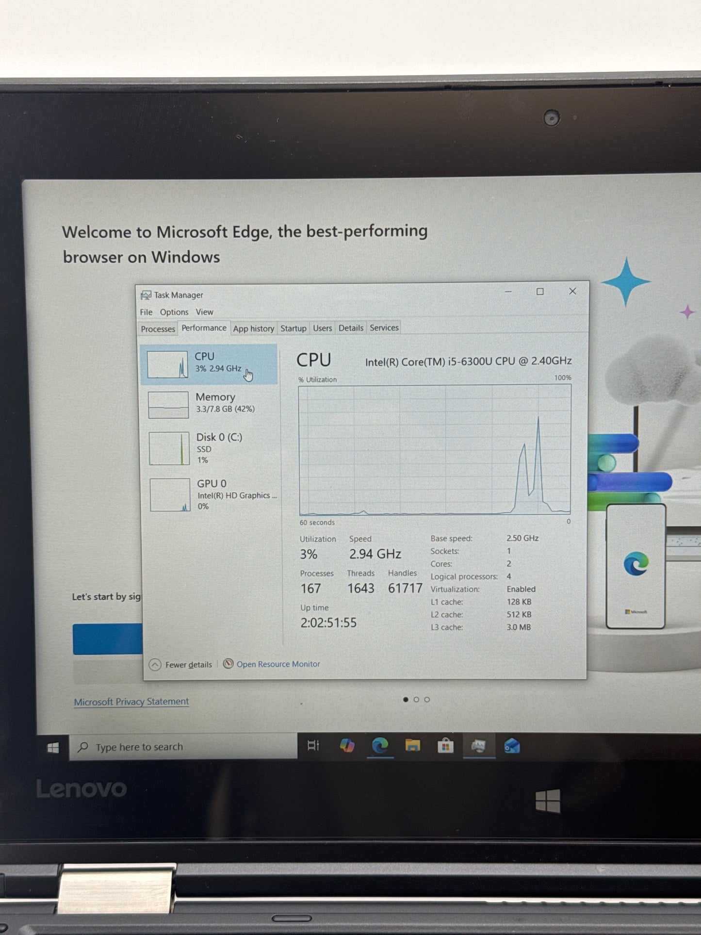 Lenovo ThinkPad Yoga 260 12.5" Touch i5-6300U 8GB RAM 128GB SSD